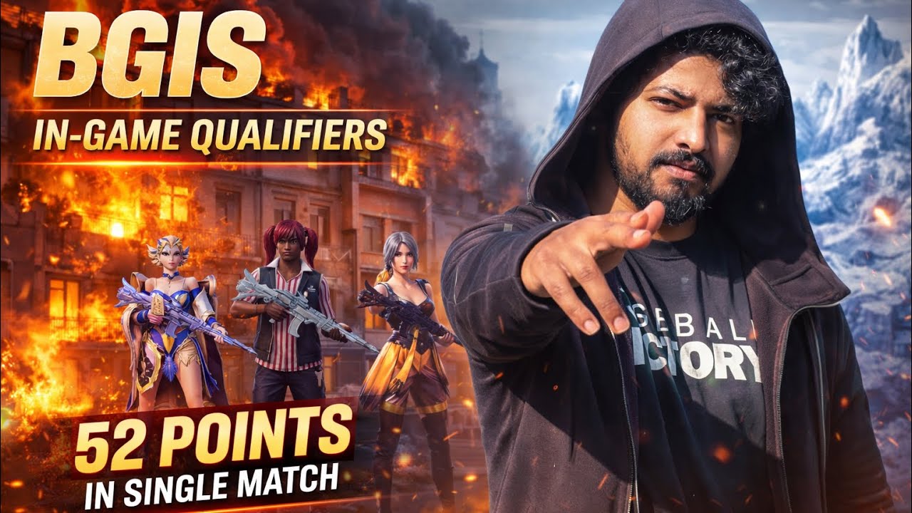 BGIS In-Game Qualifiers 😈 | 52 Points Single Match | IGL POV. 2026 new video 