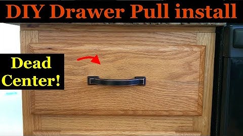 How to install Drawer Pulls without jig tool