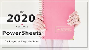 *NEW 2020 PowerSheets * | Set Yourself up for Goal Achieving Success! |  A Page by Page REVIEW