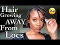Discussing Hair That Grows AWAY From The Locs + My Tips