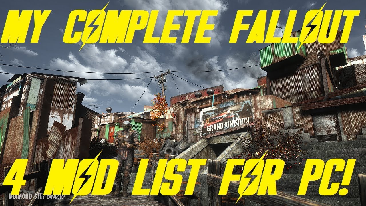 MY COMPLETE MOD LIST FOR FALLOUT 4 PC!!! YouTube