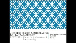 Lecture 2 in microprocessor and interfacing part1