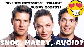 Mission: Impossible - Fallout Cast Funny Moments (Tom Cruise, Rebecca Ferguson, Henry Cavill)