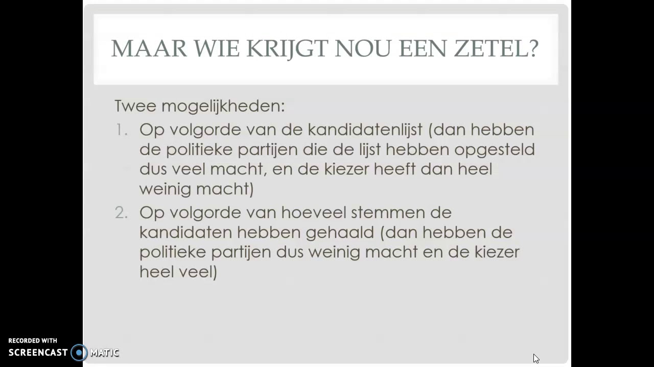 4. Hoe kom je in de Tweede Kamer? (ALLEEN VWO!) - YouTube