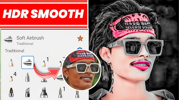 HDR Face Smooth skin Whitening photo Editing || Autodesk Sketchbook skin Face painting Photo Editing