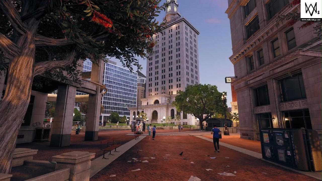 WATCH_DOGS 2 - Walking around downtown Oakland (PS5)