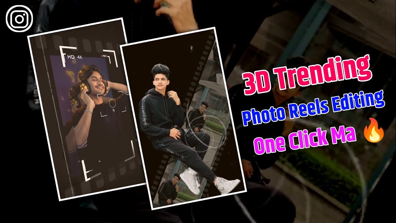 Viral 3D trending Instagram reels editing | Choli flip trending reels ...