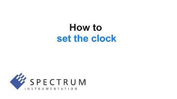 SBench 08 - How to set the clock