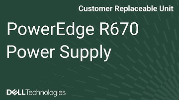 How to replace a power supply on a PowerEdge R670