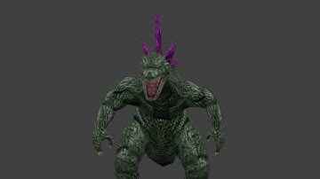 Blender MMD Godzilla 2000 Animation Test
