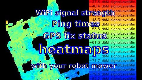 Making automated heatmaps (here: WiFi signal strength) of your garden with your Alfred/Ardumower 😀