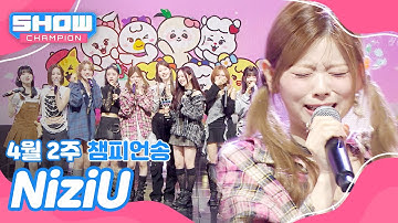 [쇼챔 1위] 4월 2주 챔피언송 ＜NiziU - LOVE LINE (운명선)＞ 앵콜 Full ver. l Show Champion l EP.550 l 250409