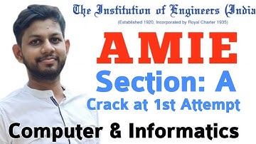 AMIE 🔴 e-book | COMPUTER AND INFORMATICS | IEI | PREVIOUS YEARS PAPER | IMPORTANT QUESTION AMIE