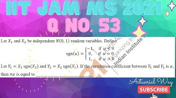 IIT JAM MS 2021 Q No. 53 Solution 💥💥