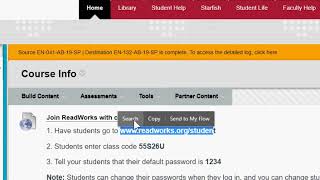 1 Old Website, Opening Blackboard, Entering ReadWorks