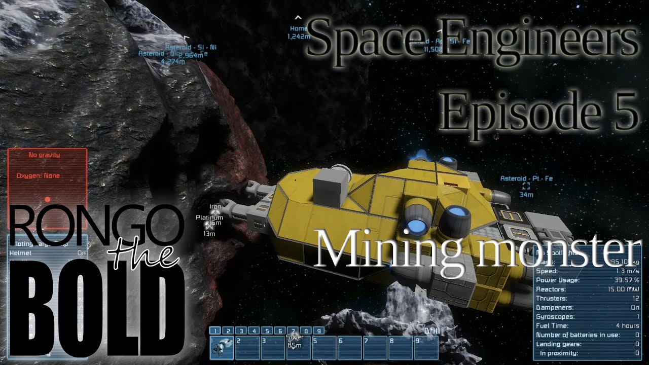 Space Engineers Survival | Episode 5 | Mining monster - YouTube