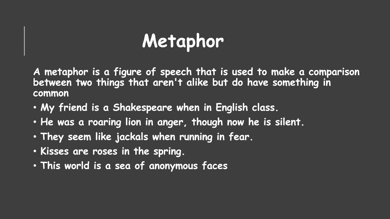 Figures of speech (explained in urdu) YouTube