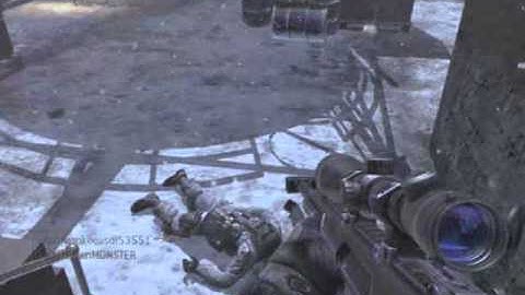 Team Deathmatch on Outpost - First Quickscope on MW3