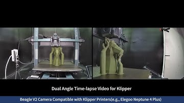 Beagle Camera Compatible with Klipper 3D Printers, Dual-angle Timelapse Video for Neptune 4 Plus