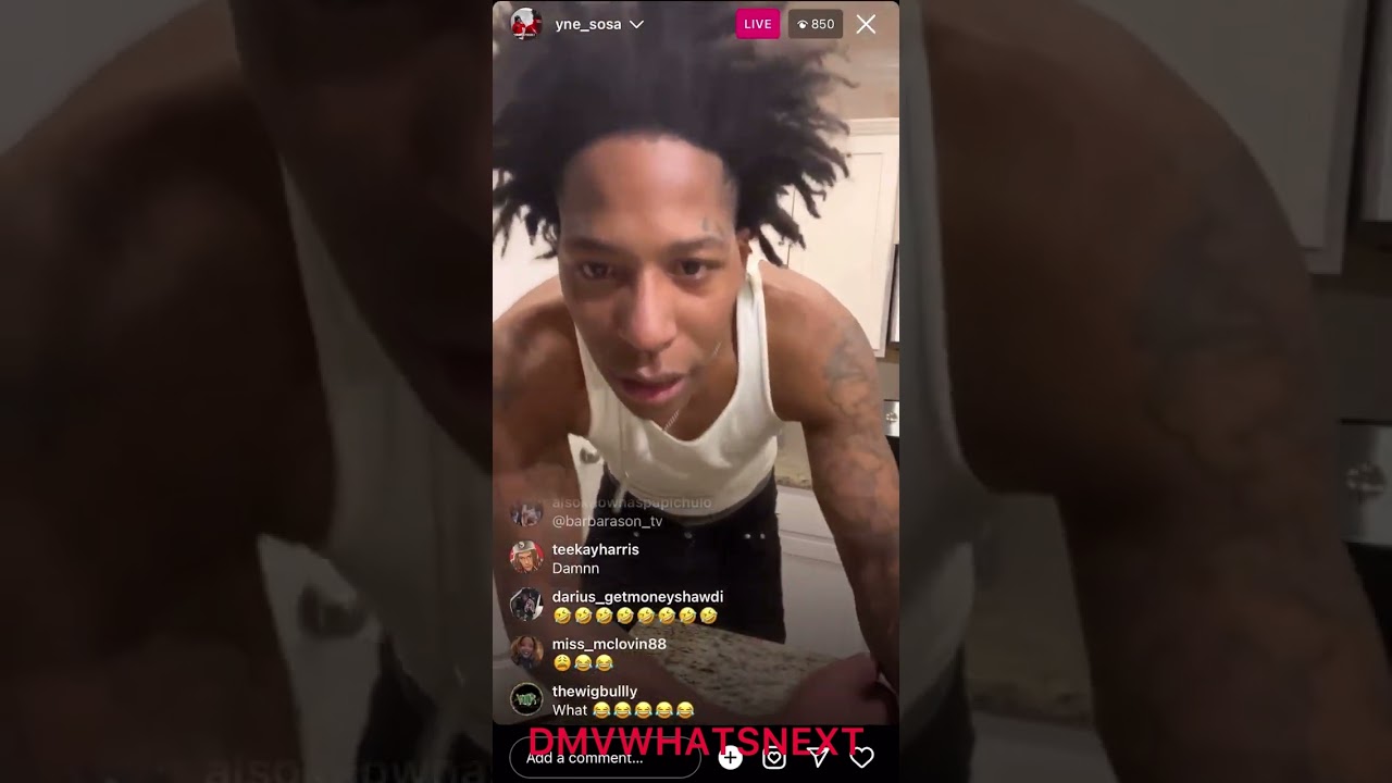 YNE SOSA FRESH HOME FROM JAIL GOT SOME WORDS FOR @barbarason_tv #antglizzy #ynesosa