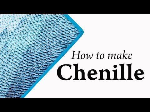 How to Make Chenille with FREE Chenilled Panel Rug Pattern