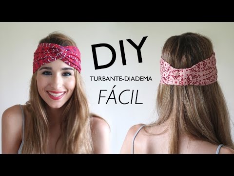 DIY | Cómo hacer turbantes-diadema (con y SIN MÁQUINA DE COSER)
