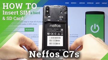 How to Set Up Nano SIM Card in Neffos C7s - Install Micro SD Card