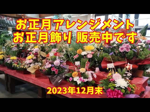 お正月アレンジメント･お正月飾りを販売中です 2023年年末【お正月アレンジメント･お正月飾り･注連縄】