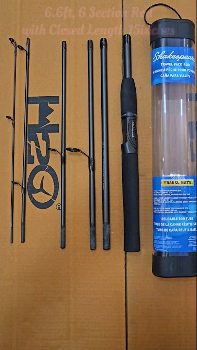 Shakespeare Travel Mate 6.6ft - 6 Section Spinning Rod #fishing