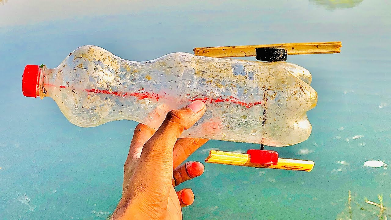 How to make rubber power bottle boat 🔥 || science project