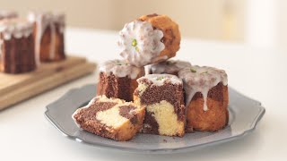 バレンタインに！マーブル・チョコレート・パウンドケーキの作り方 ＊ラッピングあり Valentine Marble Chocolate Poundcake｜HidaMari Cooking