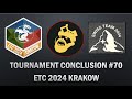 Tournament Conclusion 70 ETC 2024 Cracow