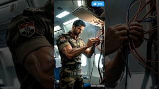 This army soldier is repairing the plane&#39;s engine✈️।#ai #army #shorts