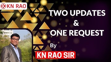 Two Updates and One Request | GATE & ESE Lectures | KN Rao Edu Services