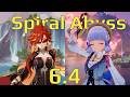 Can C0 Ayaka clear Spiral Abyss 6.4 | C0 R1 Ayaka, C0 R1 Mavuika | Genshin Impact 6.4