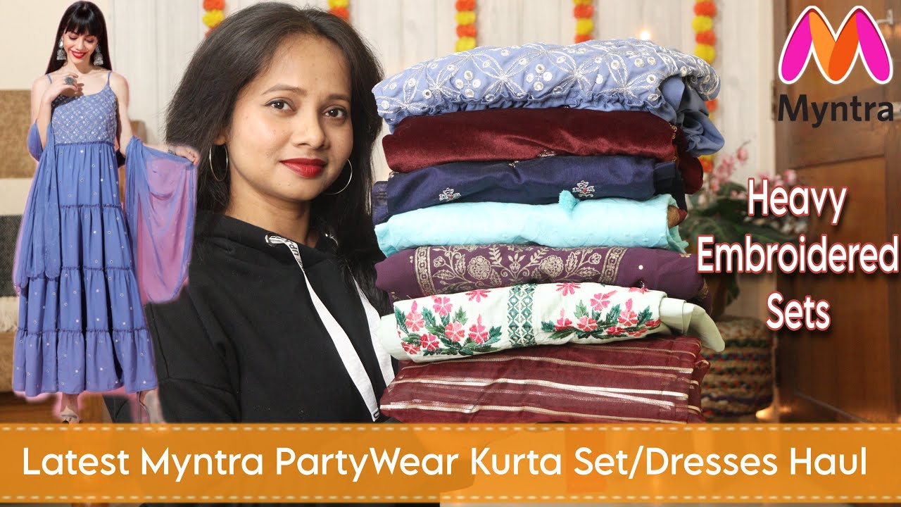 Myntra kurta set haul | Office / Party wear Kurta sets | fashion fusions -  YouTube