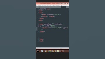How to Put video in website / video tag in html 5