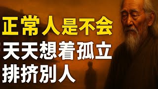 正常人是不会，天天想着孤立排挤别人