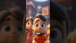 The Kid Who Got Stuck in a Super Sticky Bubble Gum Short #cartoonforkids