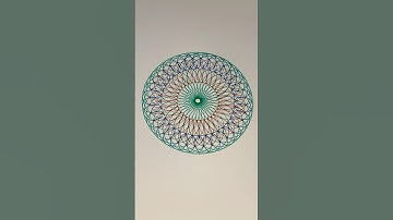 When colors unite and a magical shape is born #spirographity #satisfying #art #asmr #usa #pattern