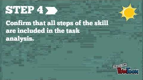7 steps to do task analysis