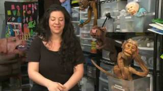 Emily DeCola shows how the puppets were created for John Tartaglia's ImaginOcean Make A Puppet With John Tartaglia