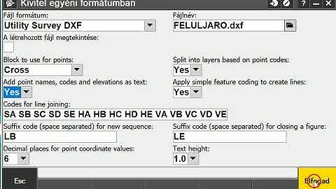 Trimble Access DXF Export