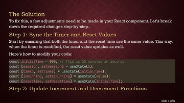 How to Reset the Timer Using UseEffect in React Hooks