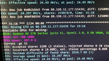 GPU Ethereum Mining with Betterhash! RX570>X1060 Profitability! Over 5,000 Total Shares Accepted!
