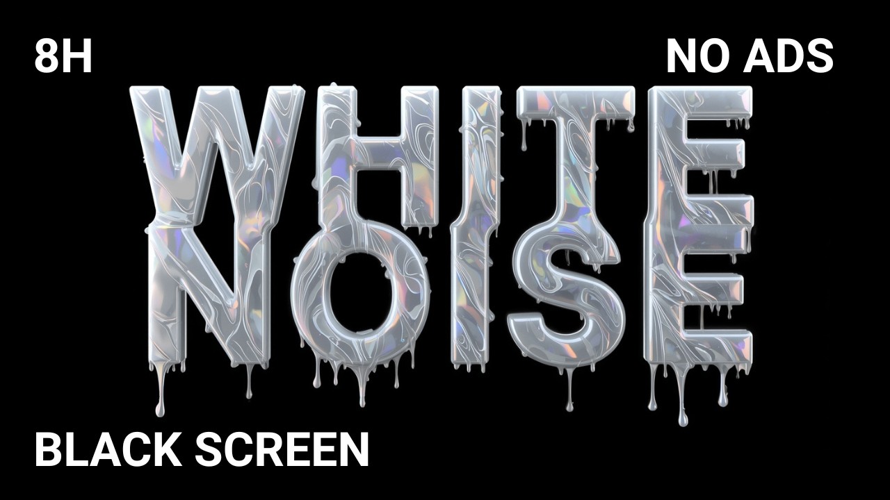 Fall Asleep Fast 🌙 White Noise 8 Hours | Deep Sleep, Focus & Calm Mind | Black Screen