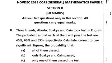 NOVDEC 2025 CORE MATHS PAPER 2 _QUESTION 8