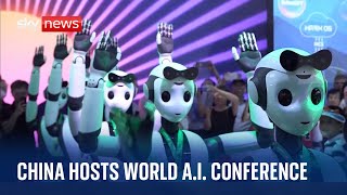Artificial intelligence: China hosts World AI Conference... and dancing robots