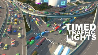 Creating A Long Timed Traffic Light Sequence | Cities Skylines