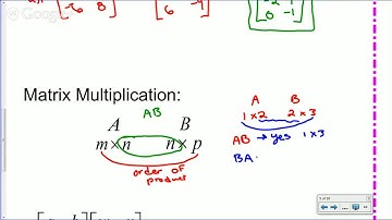 CA Ch 7.2: Matrix Algebra